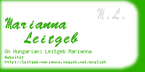 marianna leitgeb business card